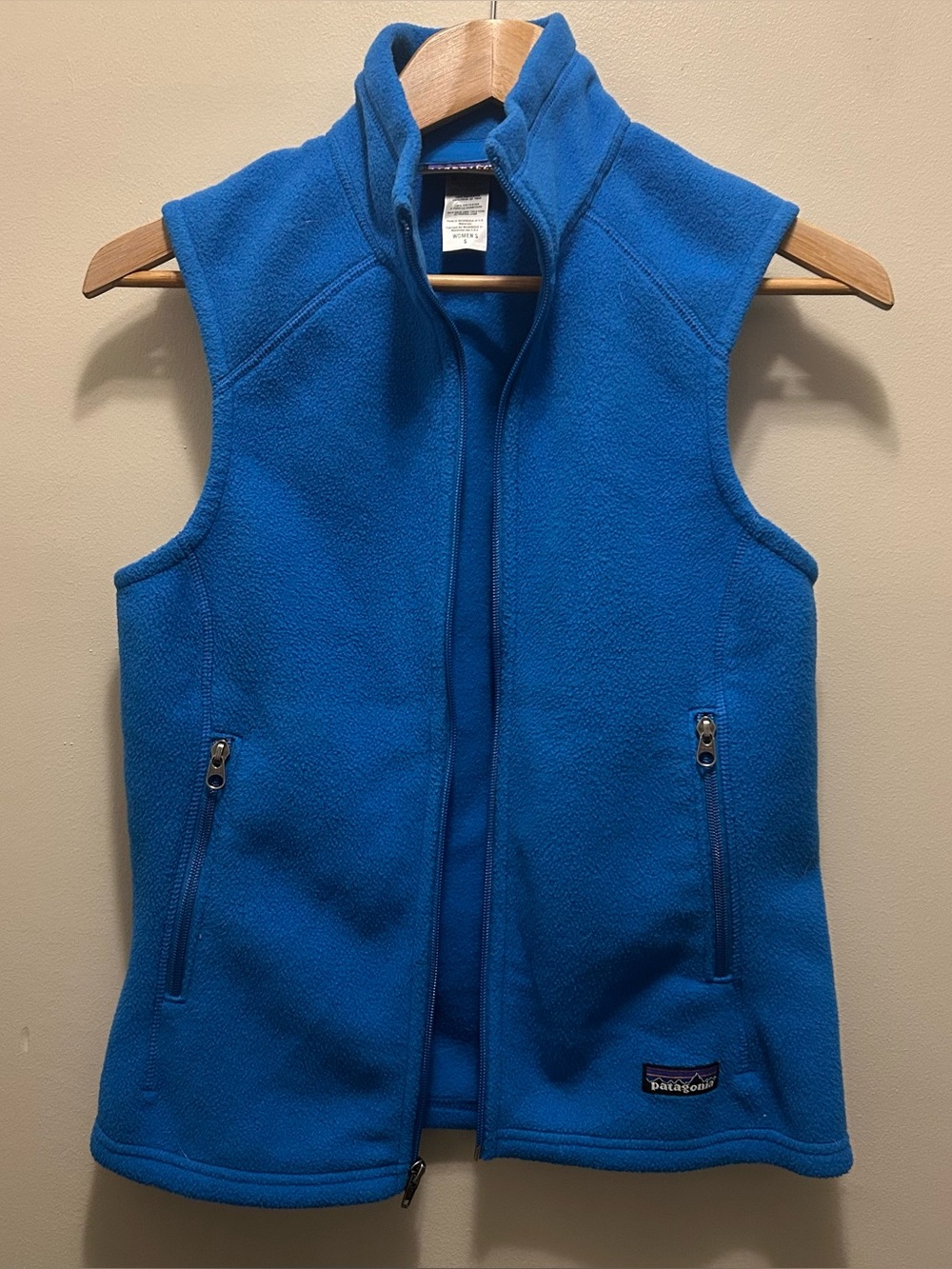 Patagonia Synchilla Womens Blue Fleece Vest - small